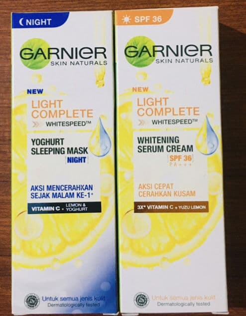 Garnier Skin Naturals Light Complete Serum Cream SPF 19 review photo by ulfiaulias