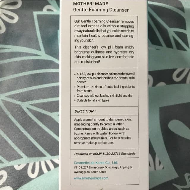 Mother Made Cera-Cell Gentle Foaming Cleanser review photo by warrent23