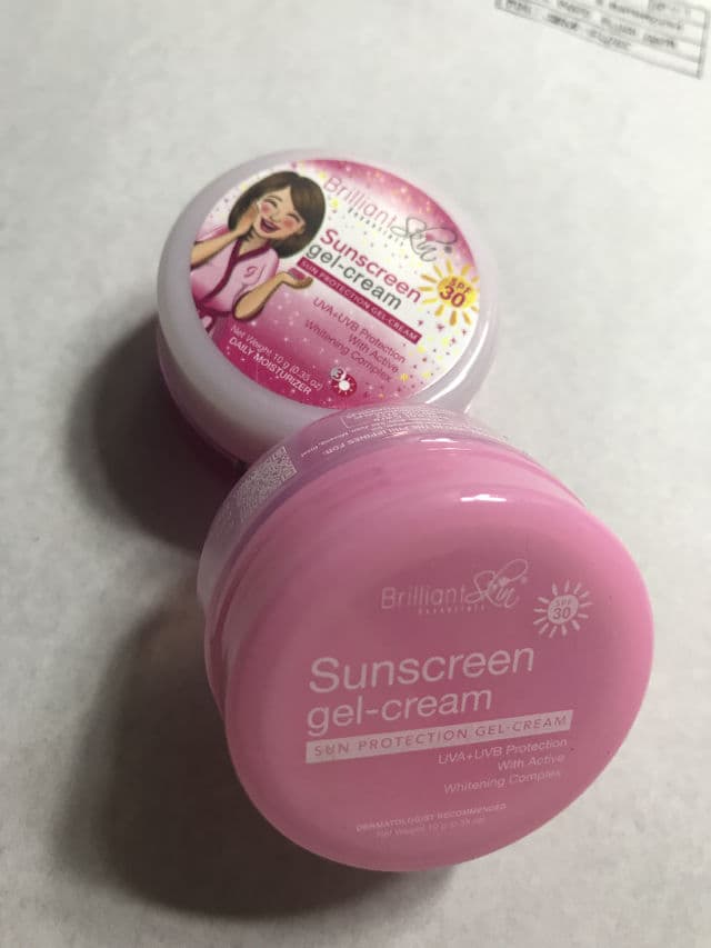 Brilliant Skin Sunscreen Gel-Cream SPF 30 review photo by weiny