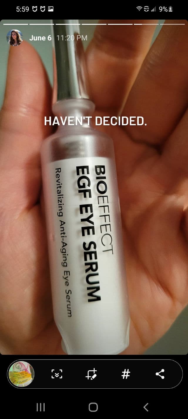 Bioeffect EGF Eye Serum review photo by whatssarahsaying