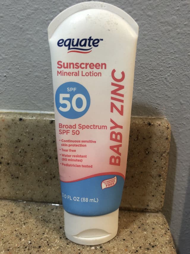 Equate Baby Sunscreen Broad Spectrum SPF 50 Lotion review photo by disinclined