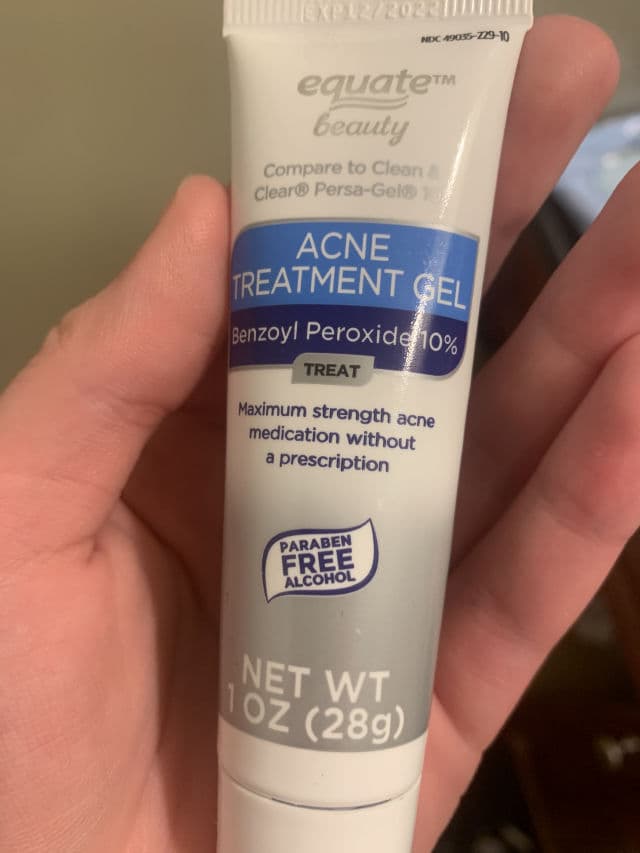 Equate Beauty 10% Benzoyl Peroxide Acne Treatment Gel review photo by wrenkade