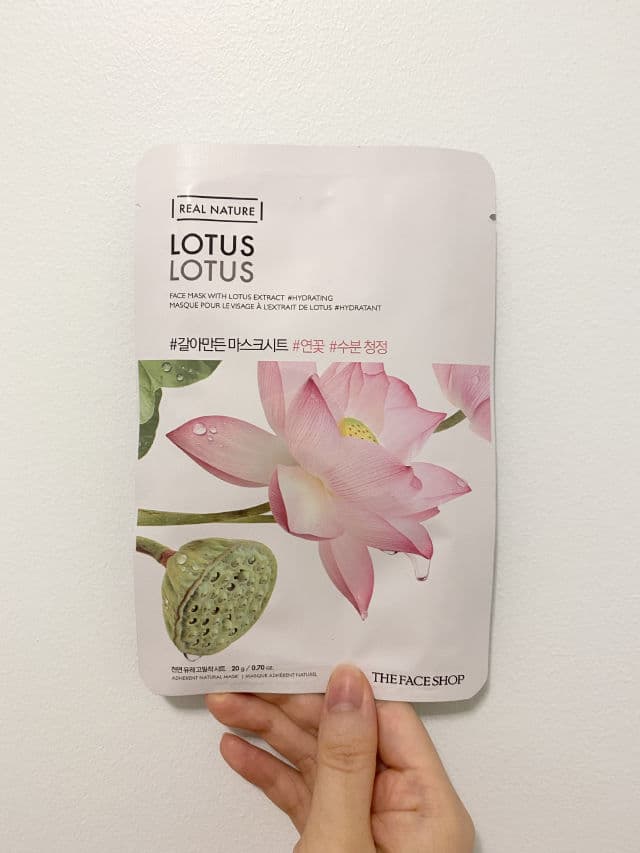 THE FACE SHOP Real Nature Face Mask (Lotus) review photo by xinxin