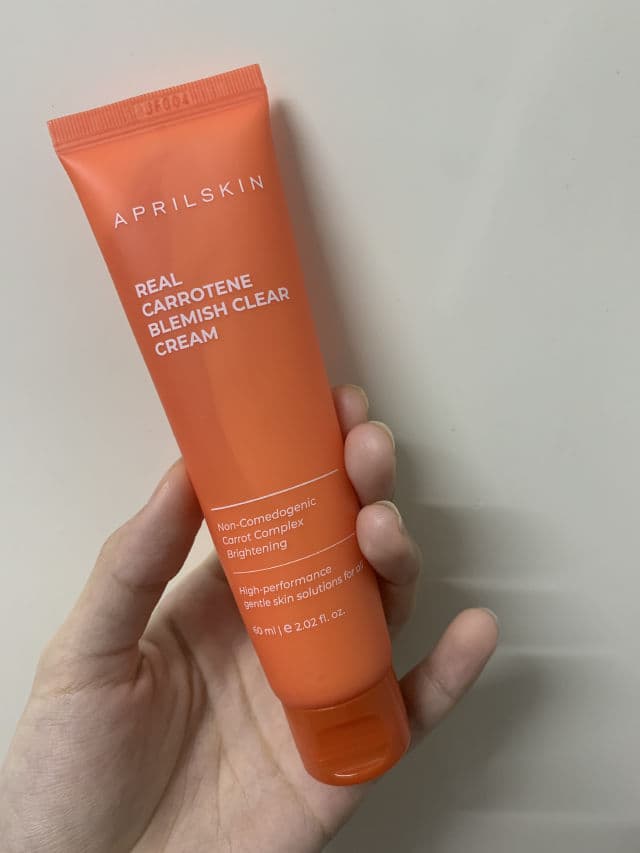 APRIL SKIN Real Carrotene Blemish Clear Cream review photo by xoxolkxn
