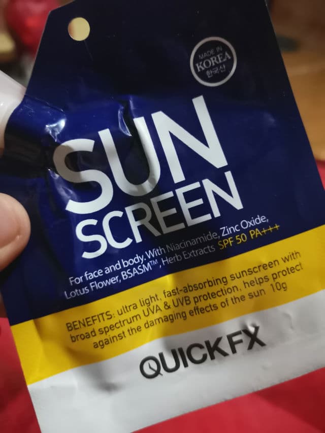 QUICK FX Sun Block 10g review photo by xtinejoyz