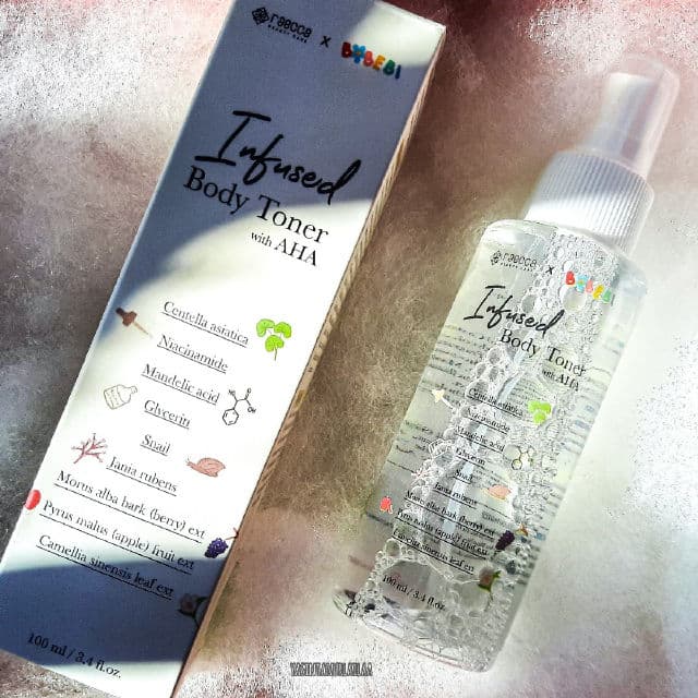 Raecca Infused Body Toner with AHA review photo by yasintanurlailaa