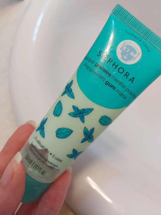 Sephora Collection Instant Masks Peppermint Gum review photo by yourskinmedic