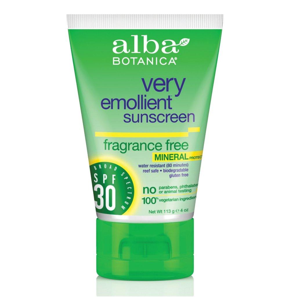 Very Emollient Sunscreen Mineral Protection, Fragrance Free SPF 30