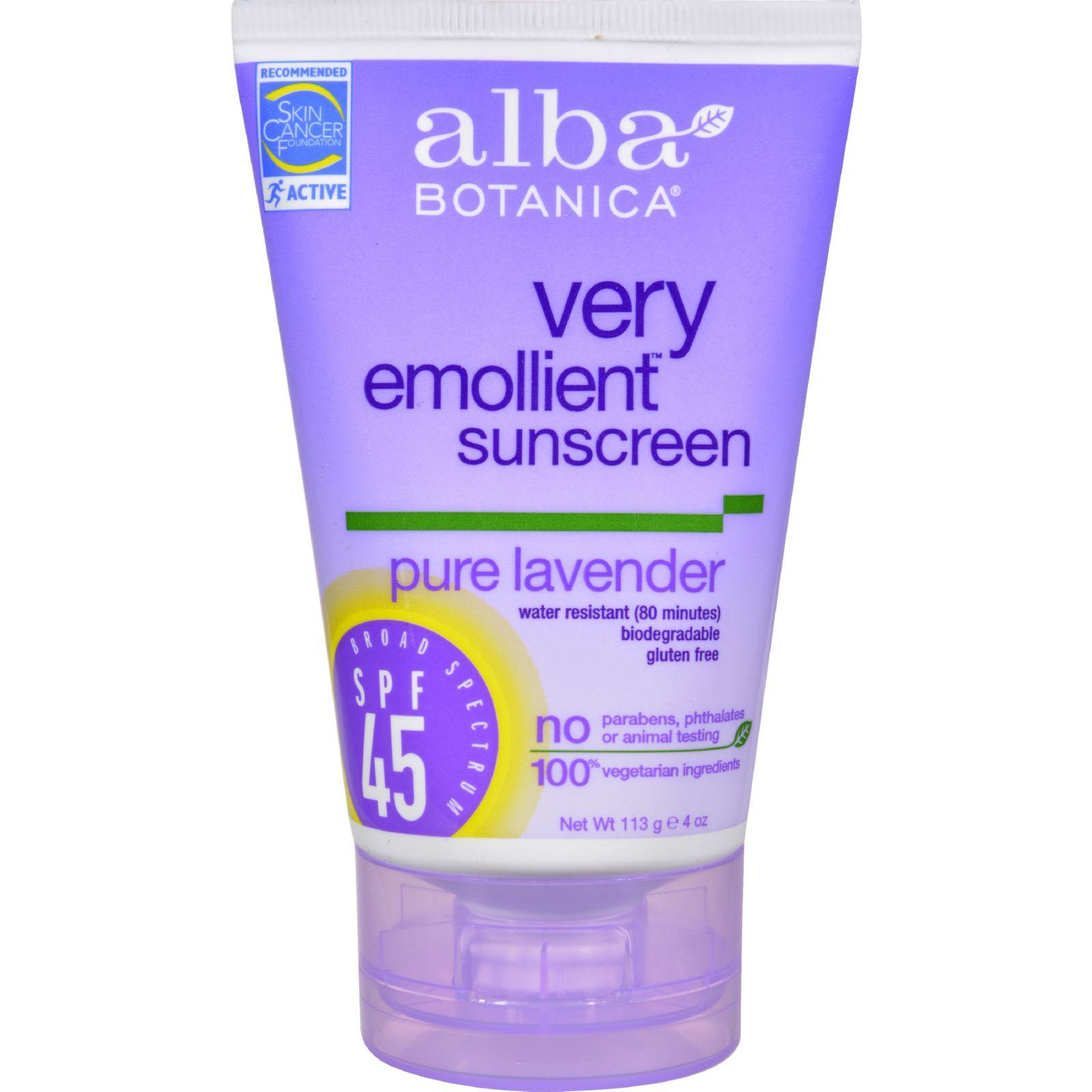 Very Emollient Sunscreen Pure Lavender SPF 45