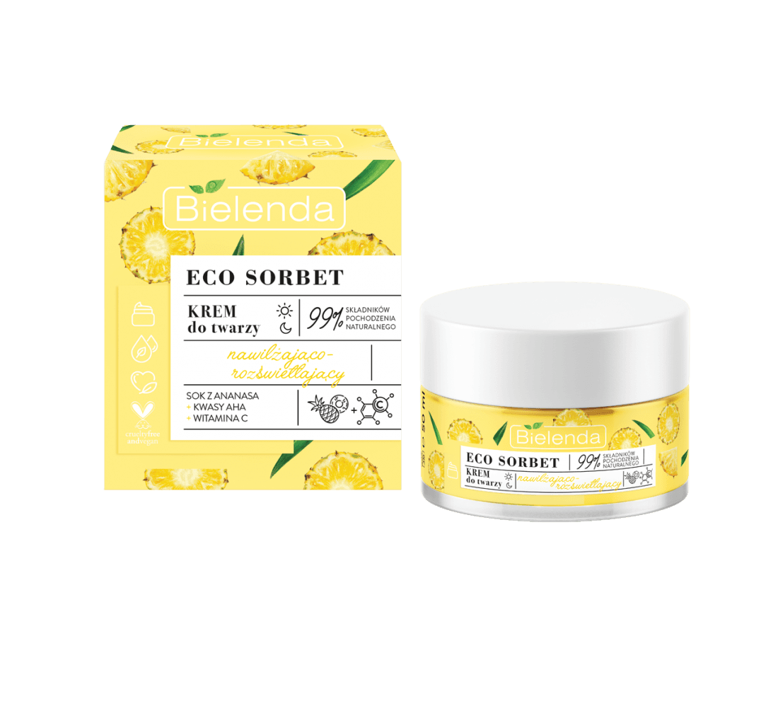 ECO SORBET Pineapple Moisturizing & Brightening Face Cream