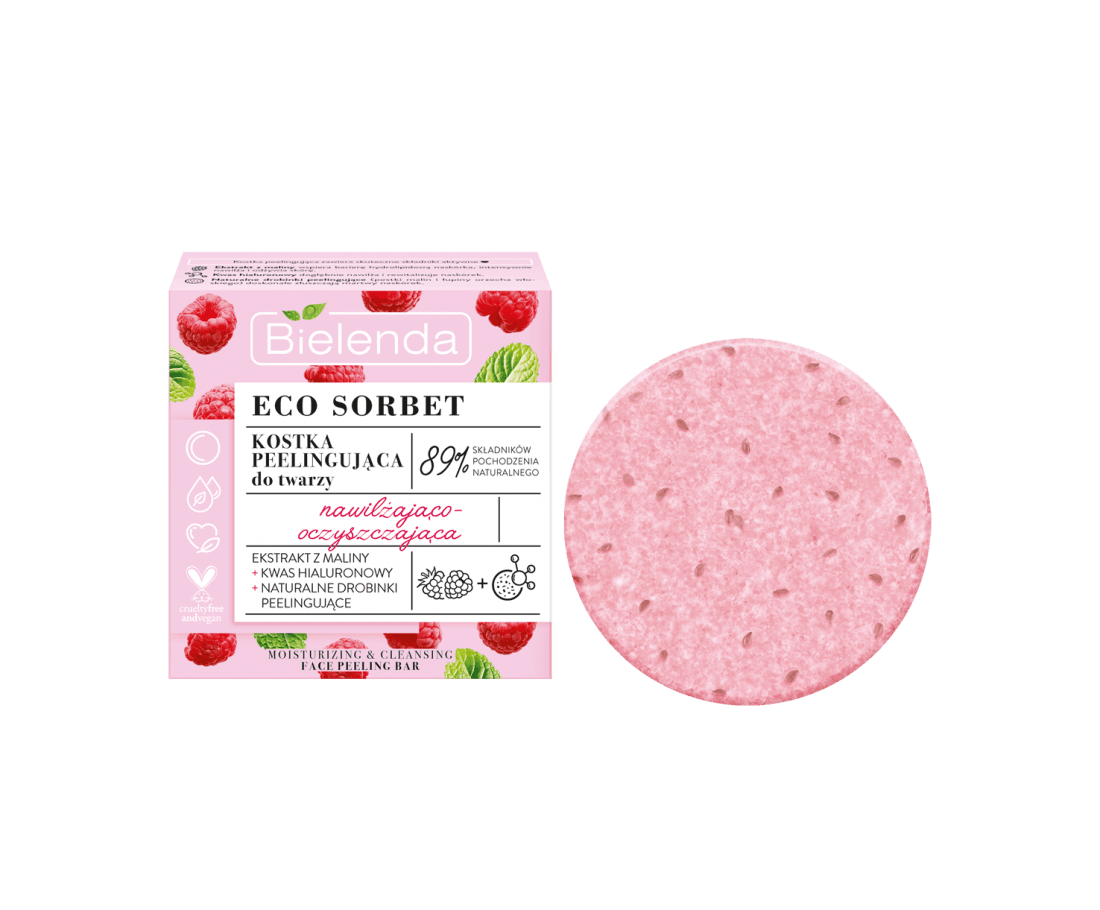 ECO SORBET Raspberry Moisturizing & Cleansing Face Bar