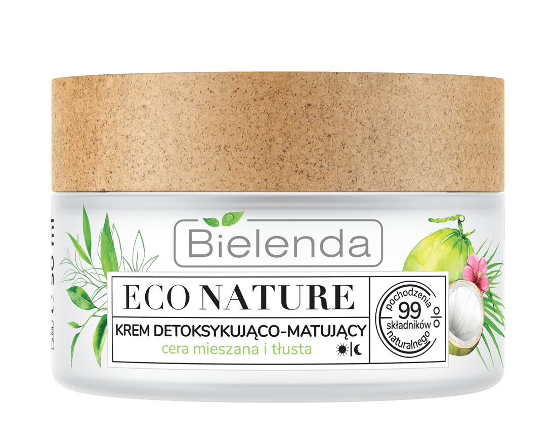 Eco Nature Coconut Water + Green Tea + Lemon Grass Detoxifying & Mattifying Face Cream