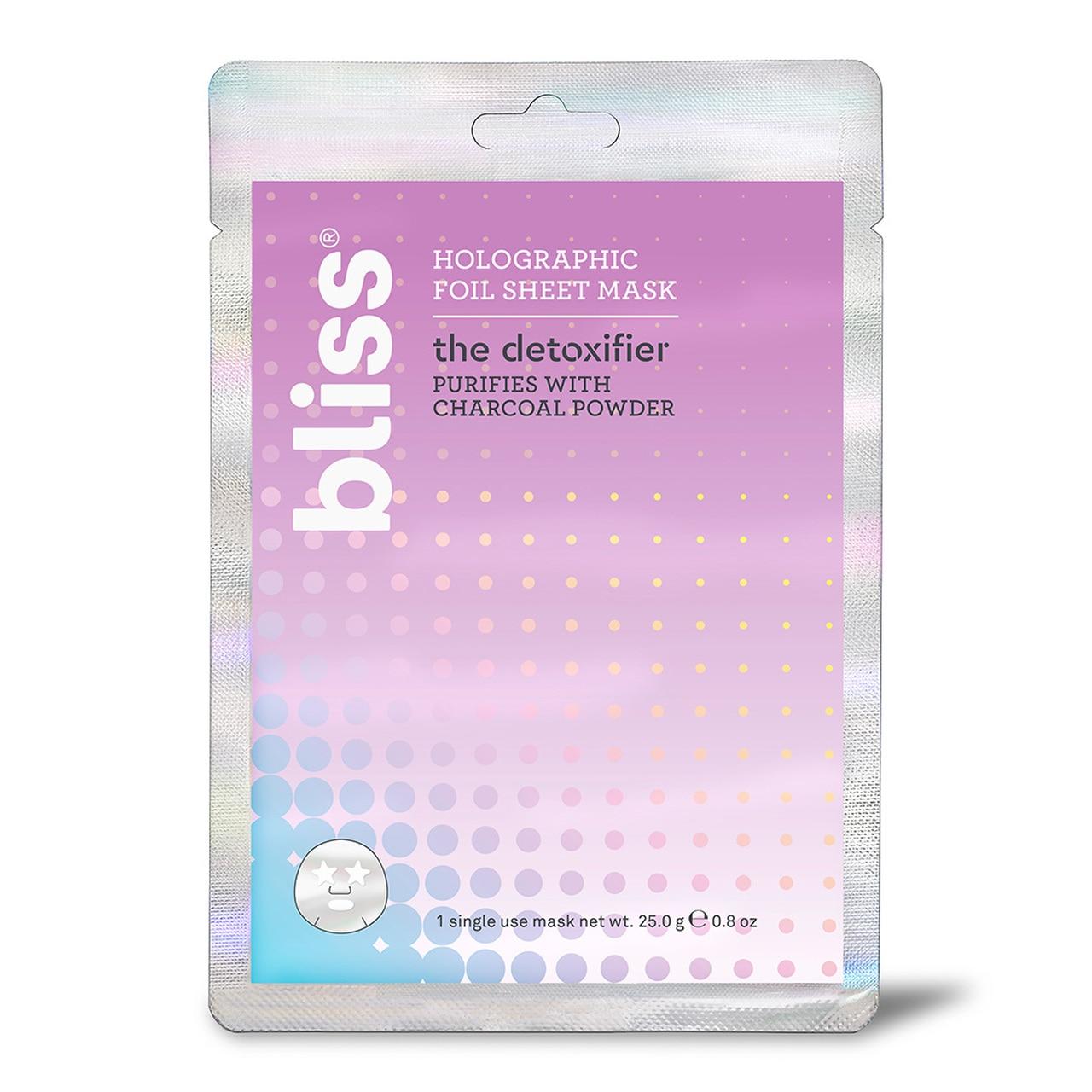The Detoxifier Holographic Foil Sheet Mask with Charcoal Powder
