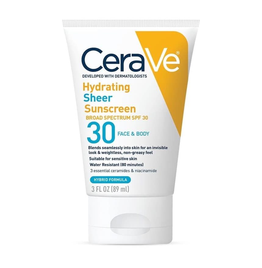 Hydrating Sheer Sunscreen Broad Spectrum SPF 30 for Face & Body