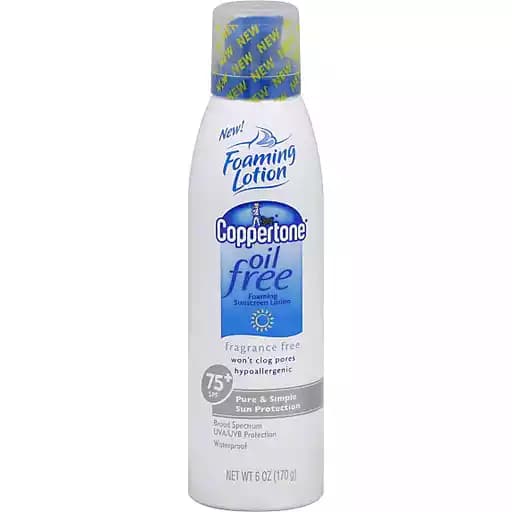 Oil Free Foaming Sunscreen Lotion SPF 75+