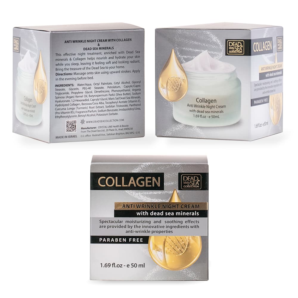 Collagen Anti-Wrinkle Night Cream with Dead Sea Minerals