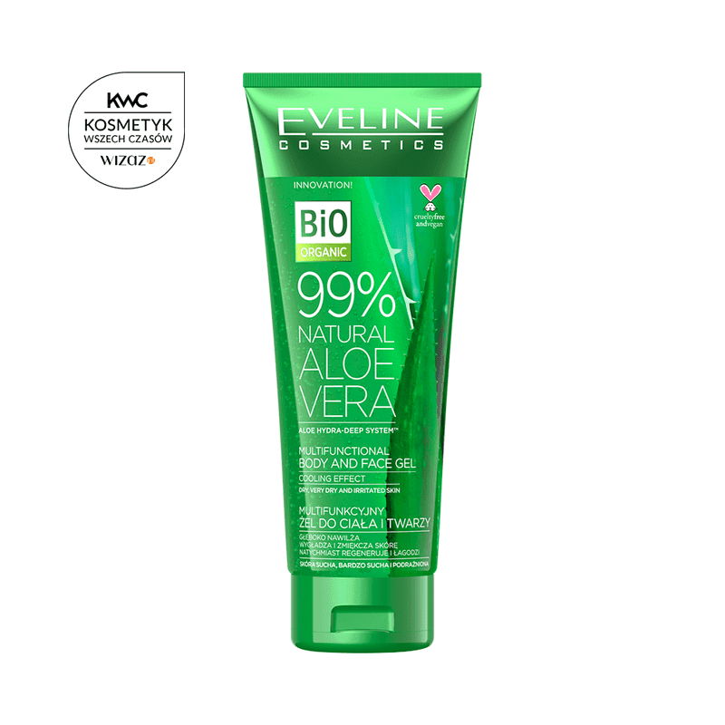 99% Natural Aloe Vera Multifunctional Body and Face Gel