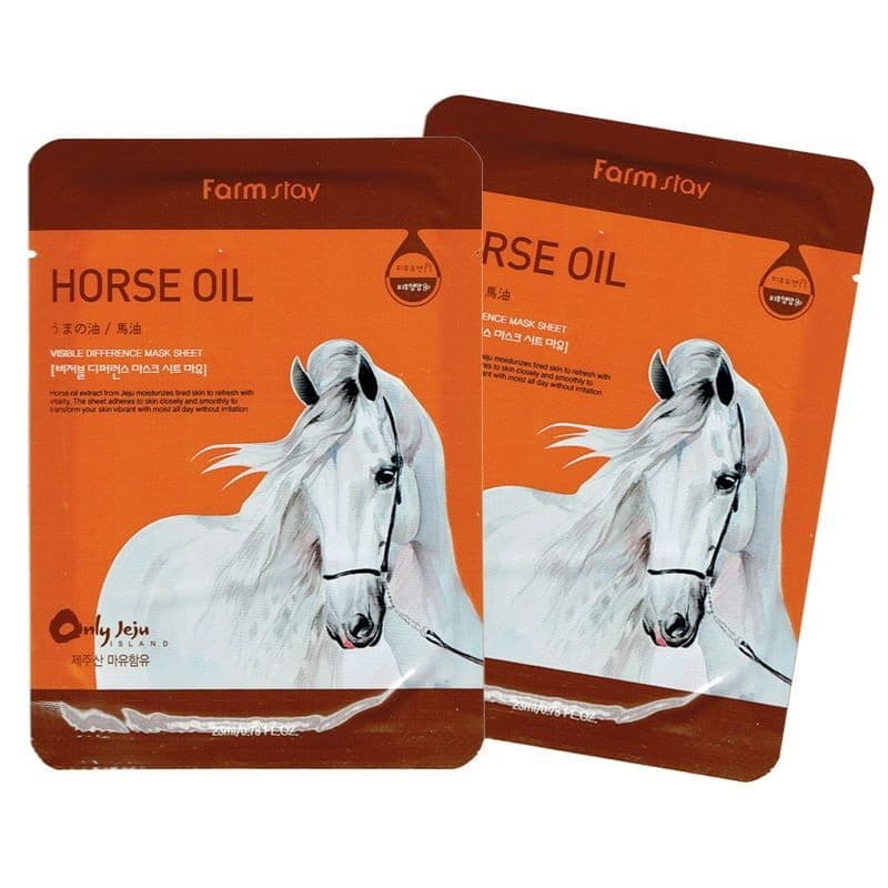 Horse Oil Visible Difference Mask Sheet