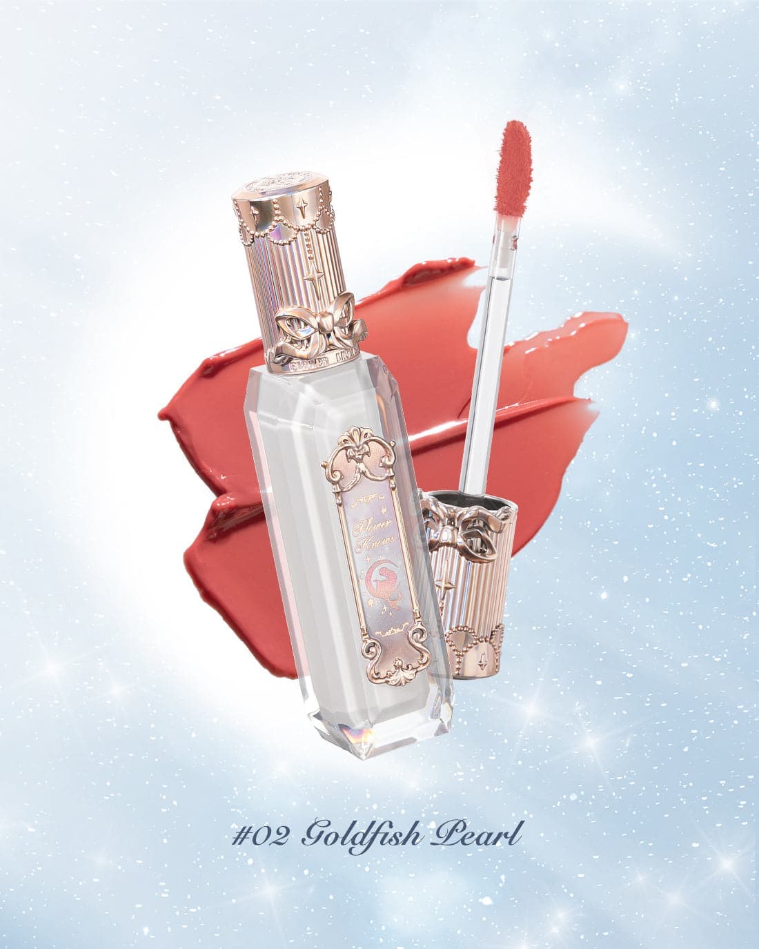 Moonlight Mermaid Jewelry Lip Gloss - GE02 Goldfish Pearl