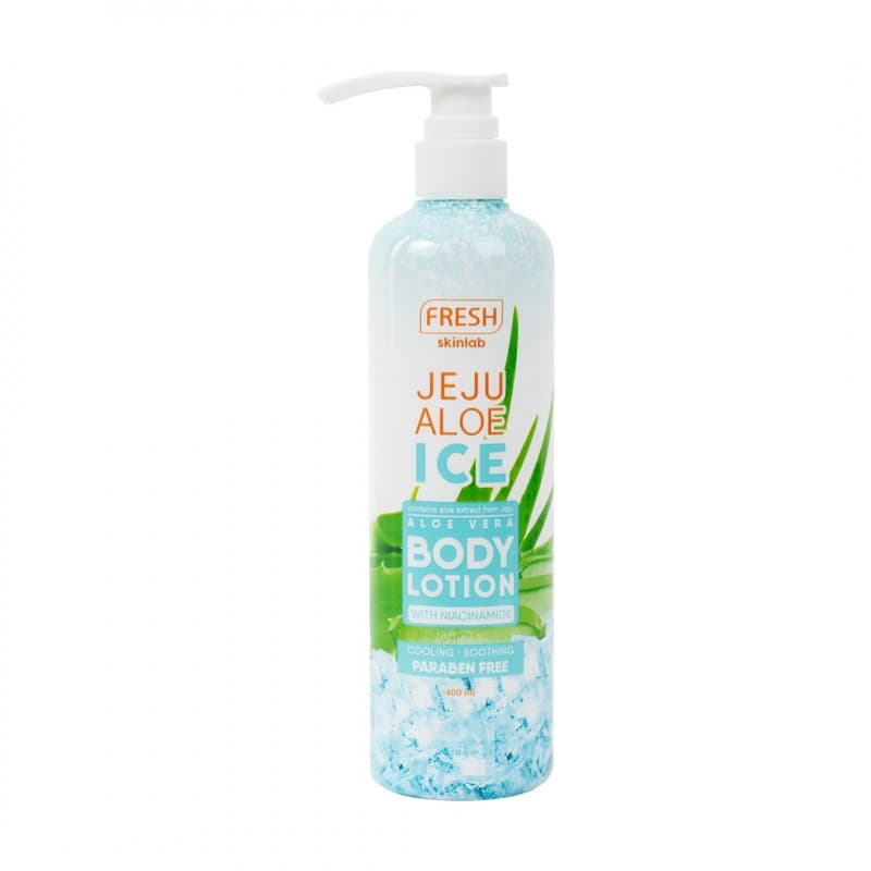 Jeju Aloe Cooling and Soothing Ice Body Lotion with Niacinamide