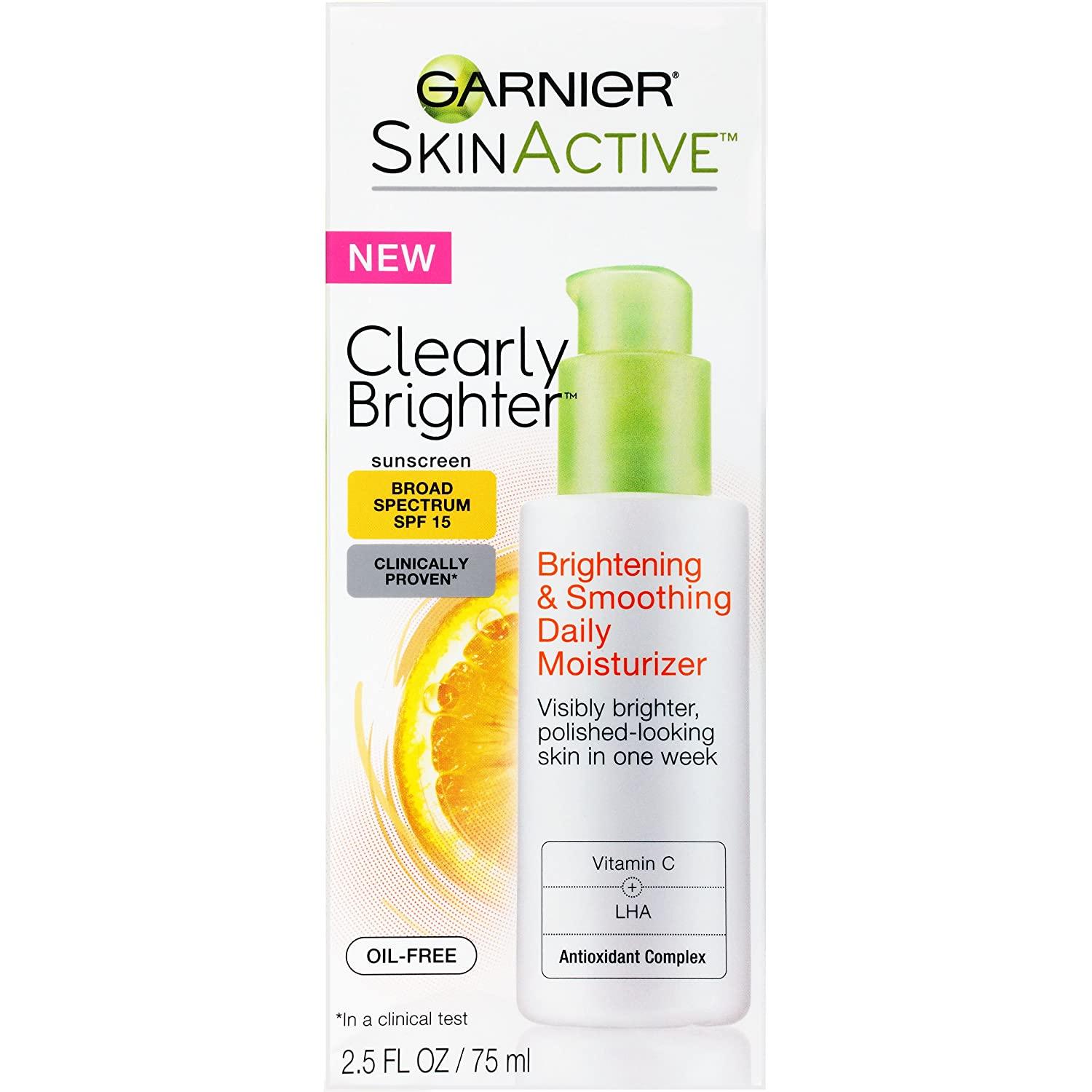 SkinActive Clearly Brighter Brightening & Smoothing Daily Moisturizer SPF 15