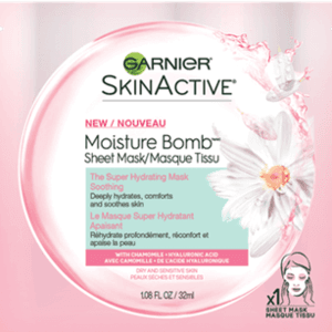 SkinActive Moisture Bomb Sheet Mask - Soothing