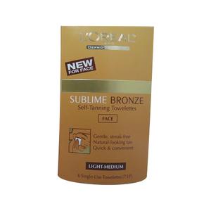 Sublime Bronze Self-Tanning Towelettes, for Face, Light-Medium