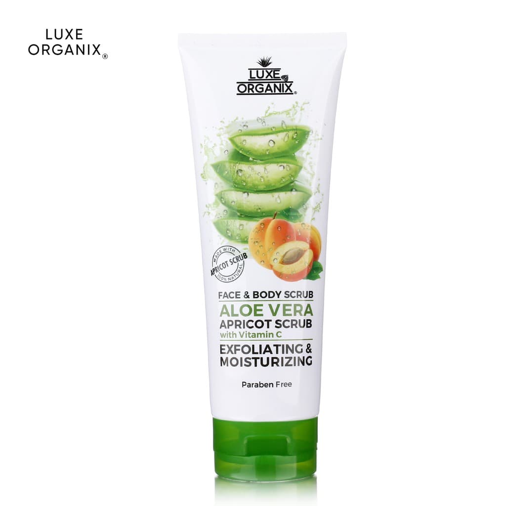 Aloe Vera Apricot Scrub with Vitamin C Face & Body Scrub