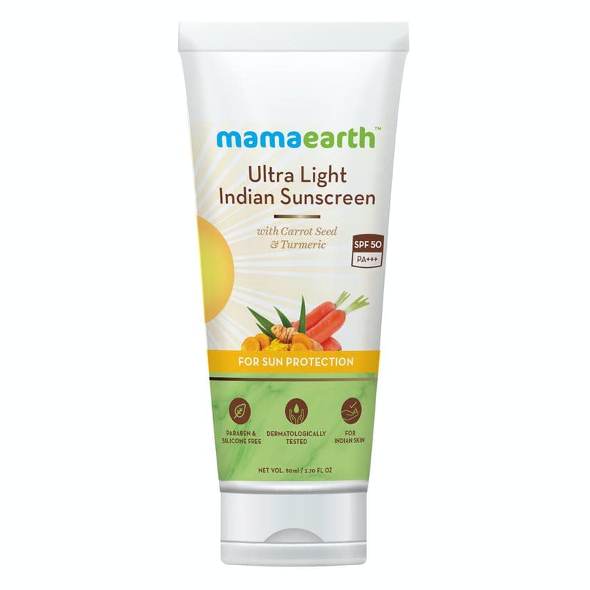 Ultra Light Indian Sunscreen with Carrot Seed, Turmeric & SPF 50 PA+++
