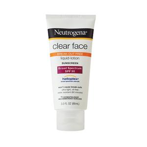 Clear Face Break-Out Free Liquid Lotion Sunscreen SPF 30
