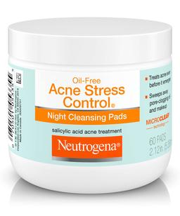 Oil-Free Acne Stress Control Night Cleansing Pads
