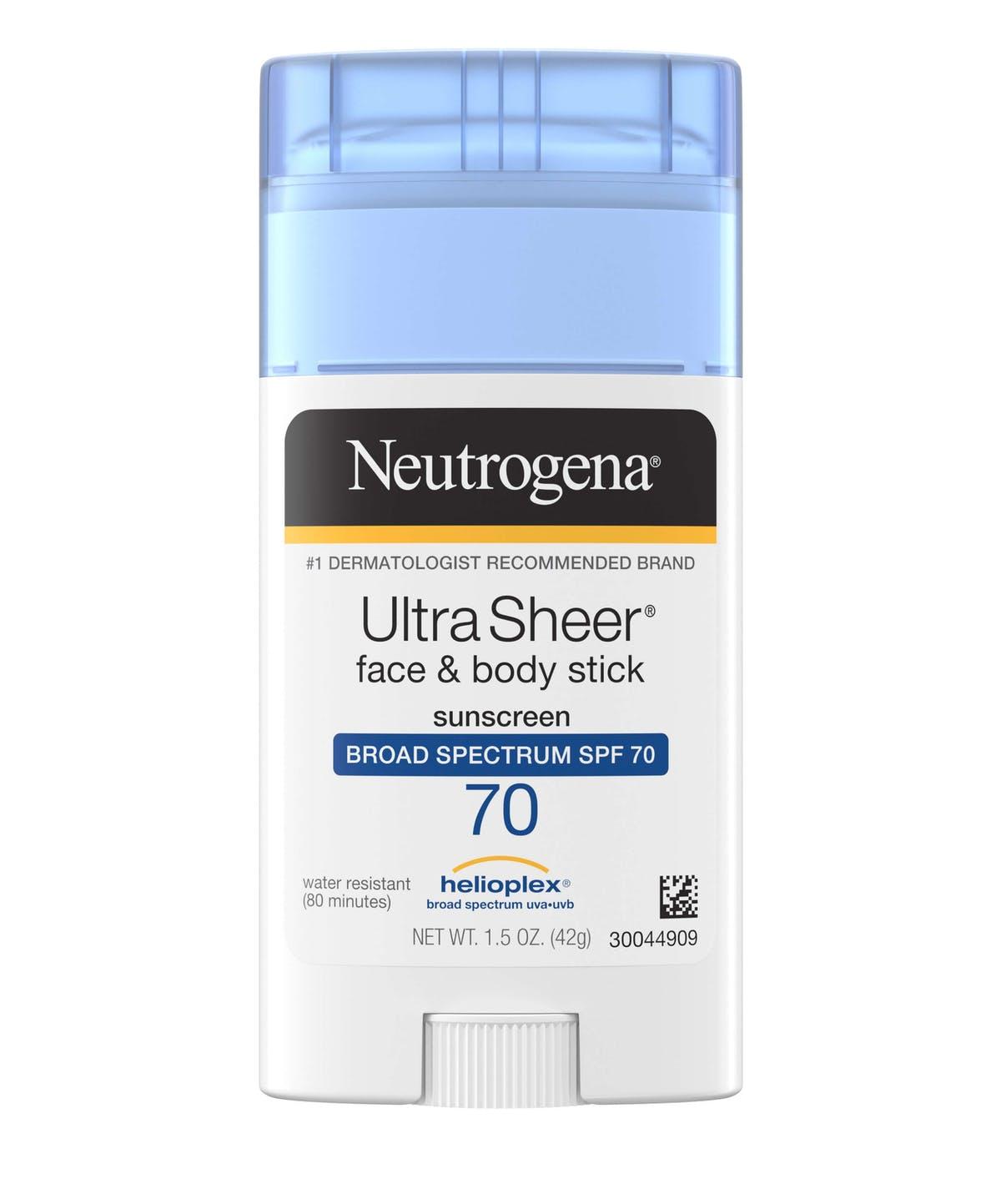 Ultra Sheer Face + Body Stick Sunscreen Broad Spectrum SPF 70