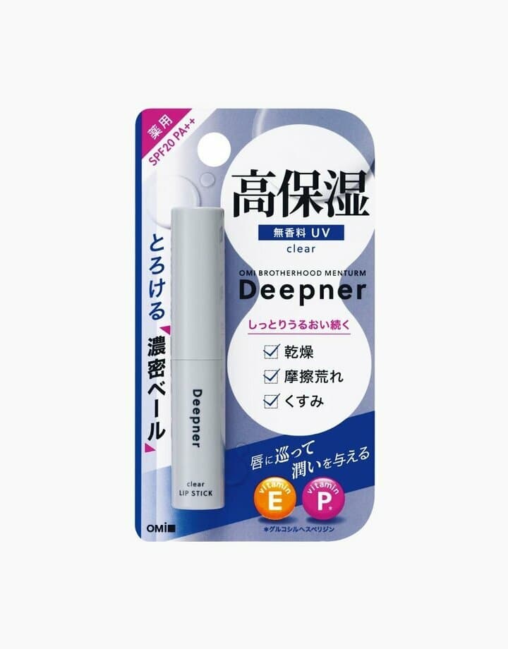 Menturm Deepner Lip Balm - Clear & Fragrance Free