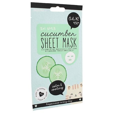 Sheet Mask Cucumber, Honey Suckle, Aloe & Green Tea