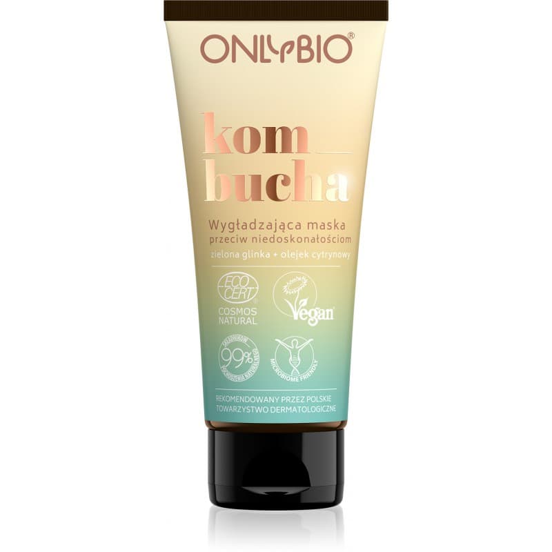 Kombucha Wygładzająca Maska do Twarzy Przeciw Niedoskonałościom