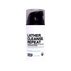 Lather, Cleanse, Repeat Organic Lathering Oil Cleanser and Shaving Cream