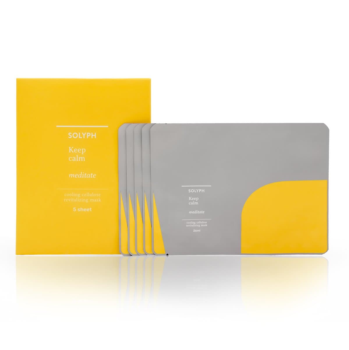 Keep Calm Meditate Cooling Cellulose Revitalizing Mask