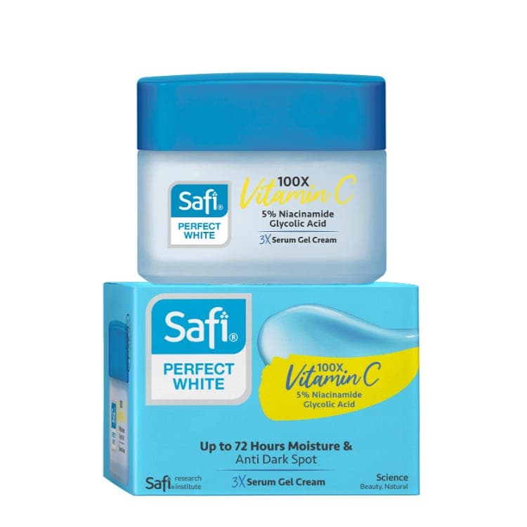 Perfect White 100x Vitamin C 5% Niacinamide Glycolic Acid 3x Serum Gel Cream