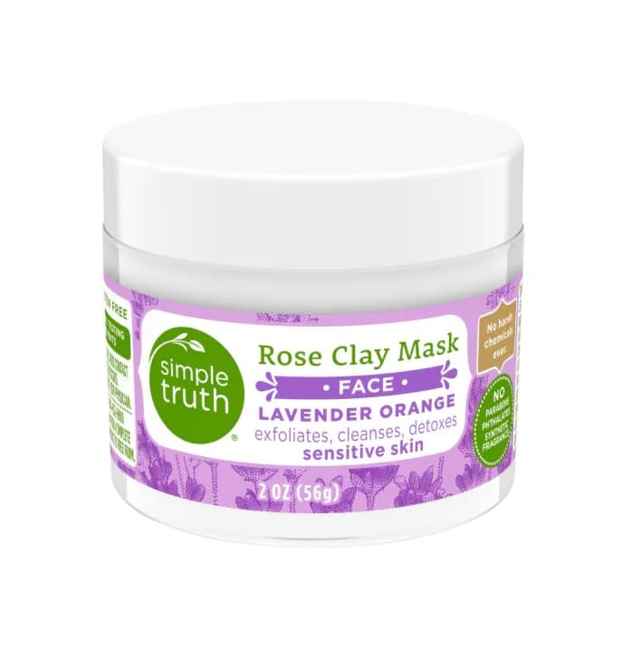 Lavender Orange Rose Clay Face Mask