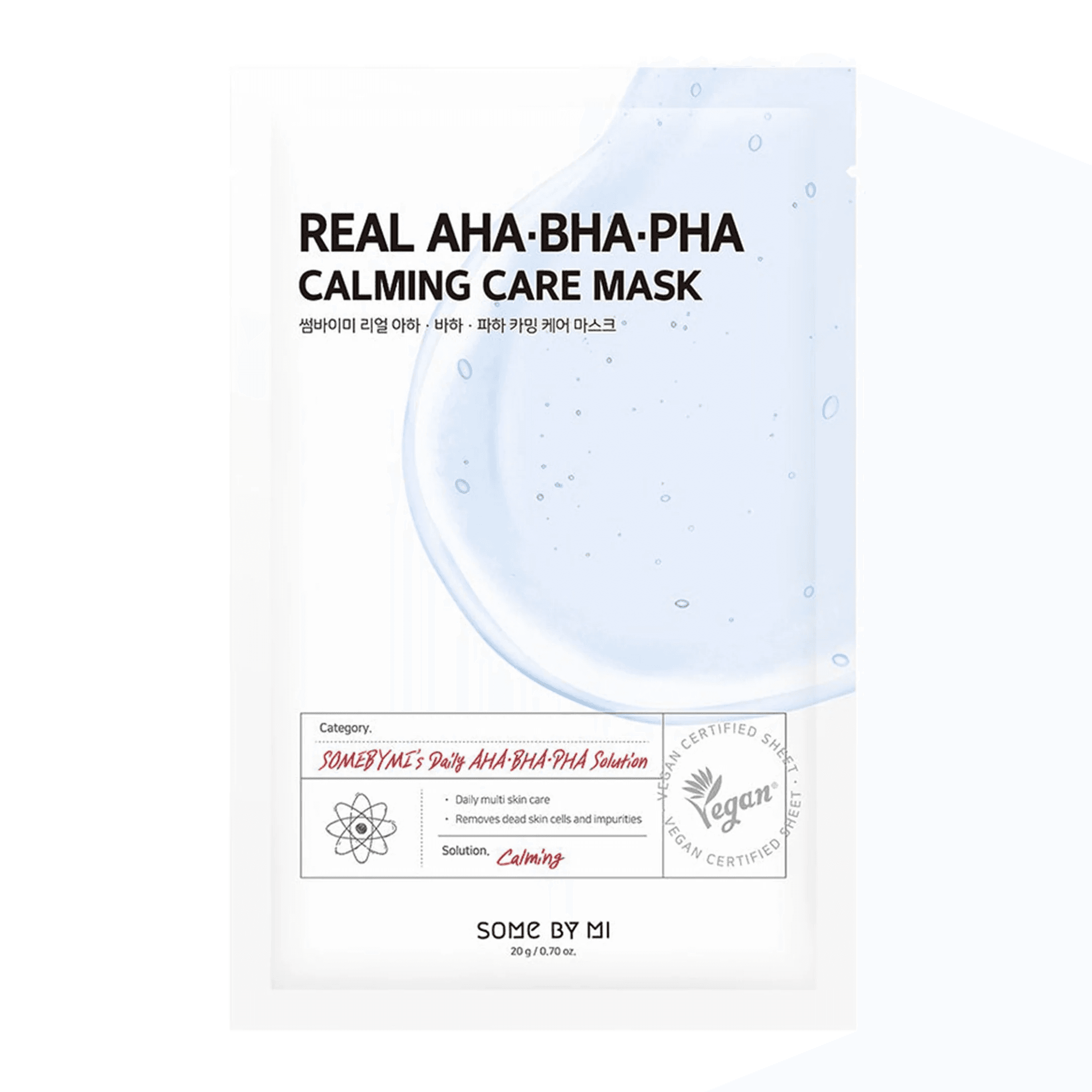 Real AHA-BHA-PHA Calming Care Mask