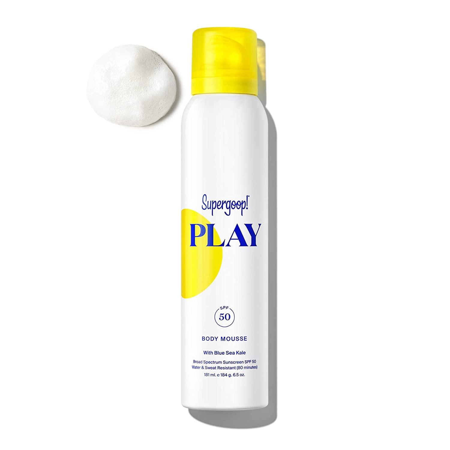 Play Body Mousse SPF 50 with Blue Sea Kale