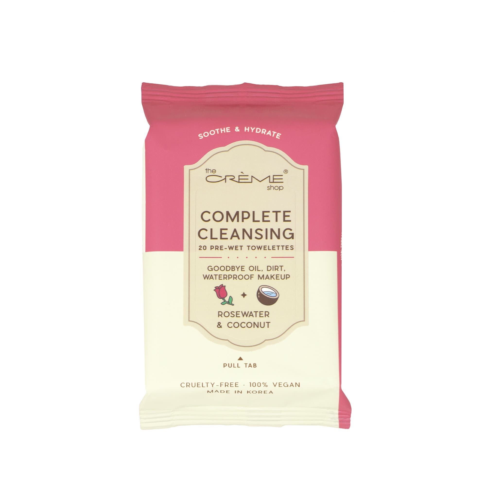 Complete Cleansing Towelettes : Rosewater & Coconut