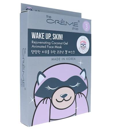 Wake up, Skin! Raccoon Sheet Face Mask - Coconut Gel & Hyaluronic Acid