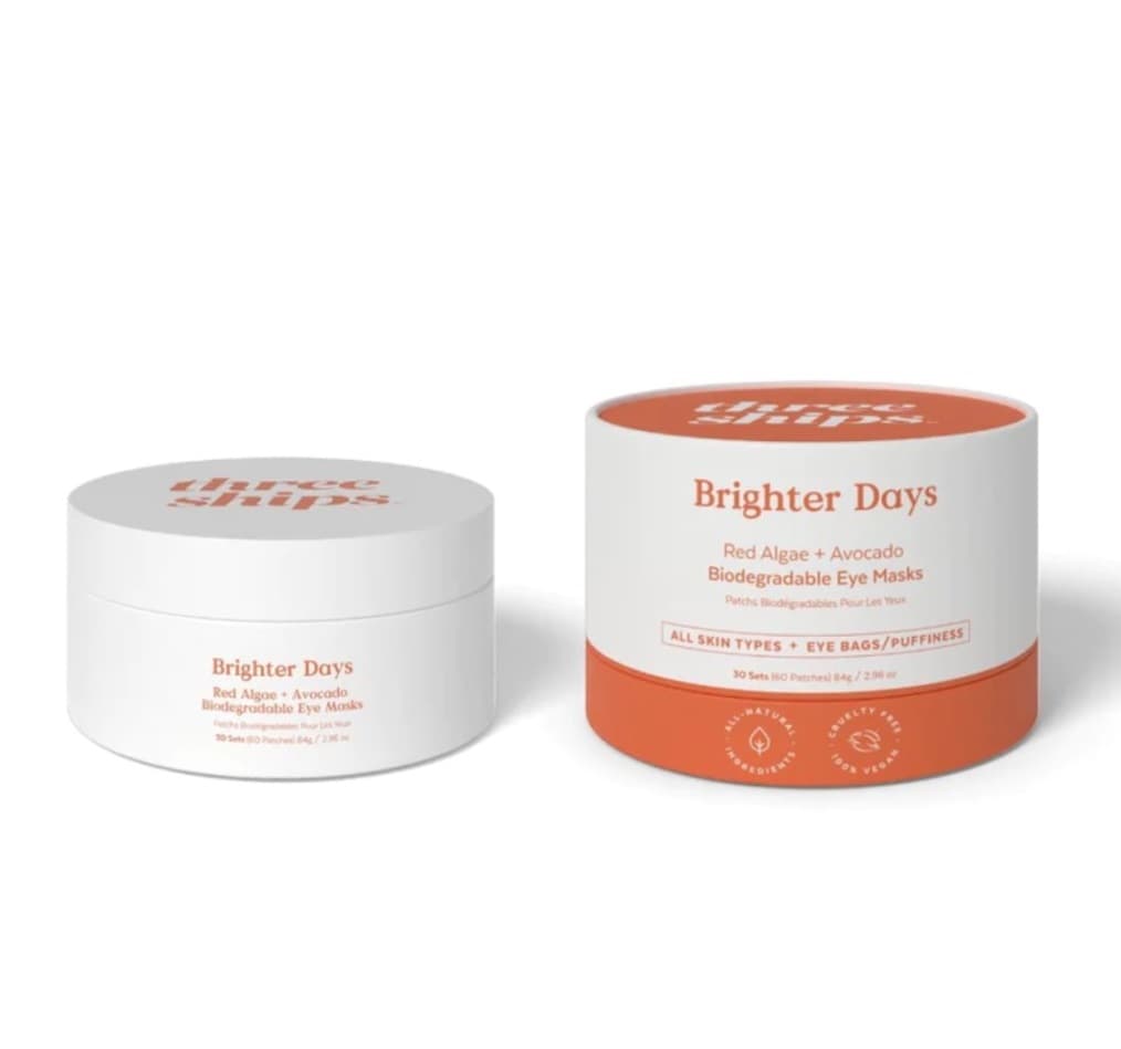 Brighter Days Red Algae + Avocado Biodegradable Eye Masks