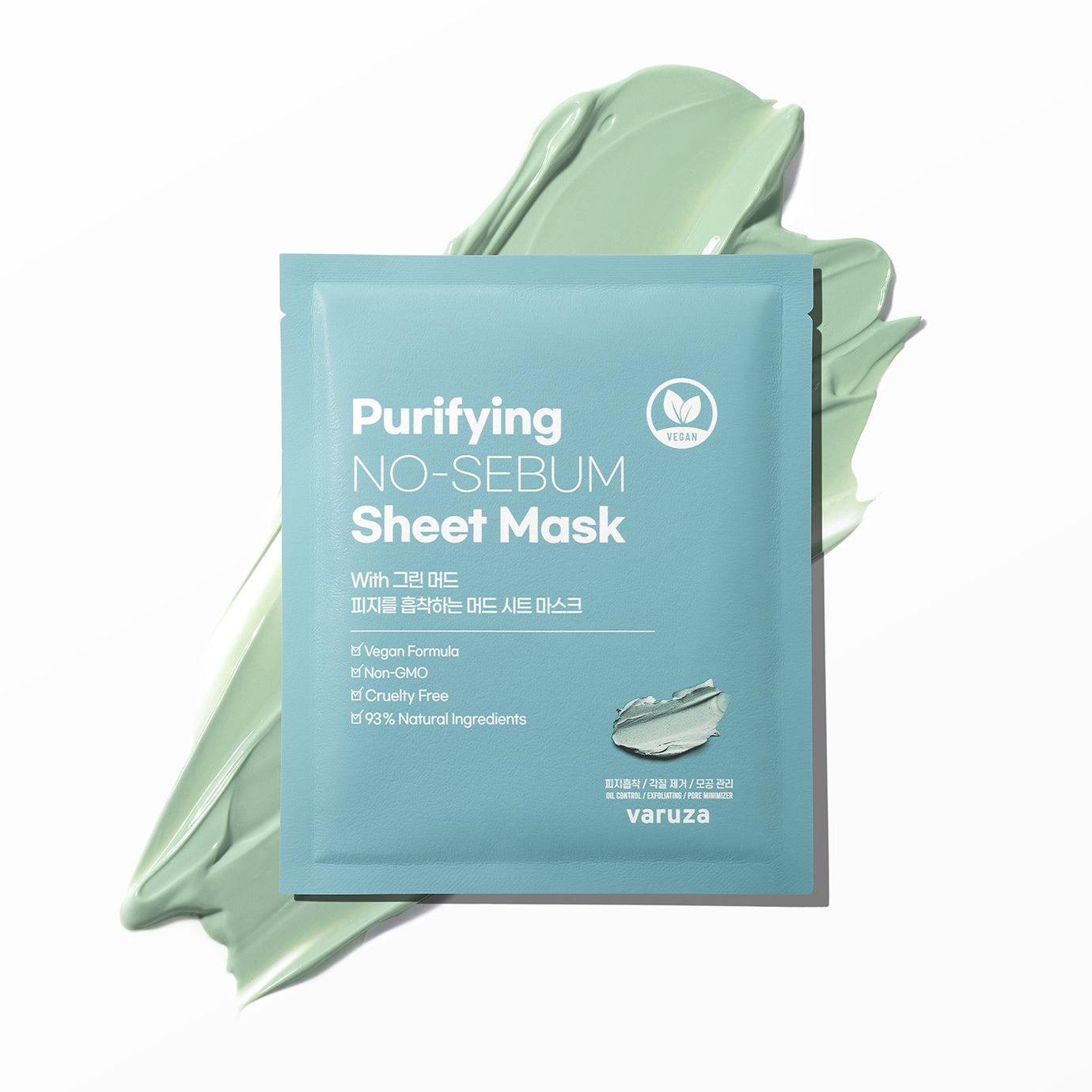 Purifying No-Sebum Sheet Mask with Green Mud