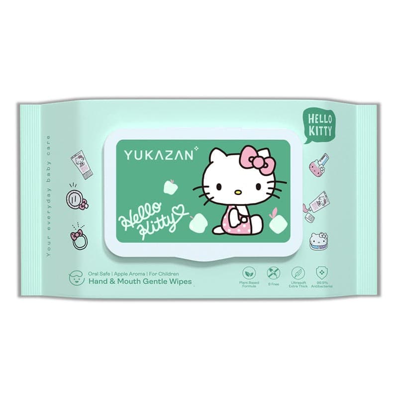 Hello Kitty Hand & Mouth Gentle Wipes - Apple Aroma