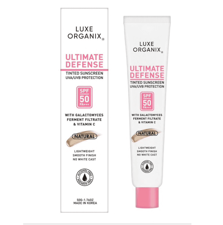 Ultimate Defense Tinted Sunscreen UVA/UVB Protection Natural SPF50 PA+++