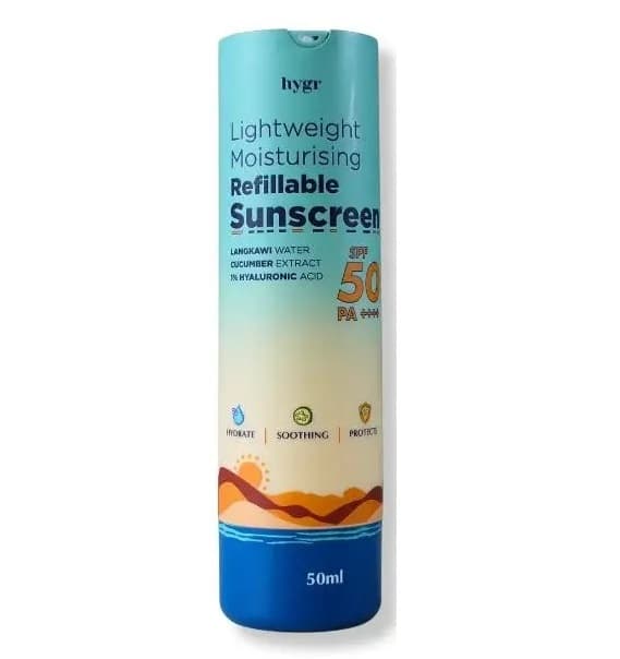 Lightweight Moisturising Refillable Sunscreen SPF50 PA++++