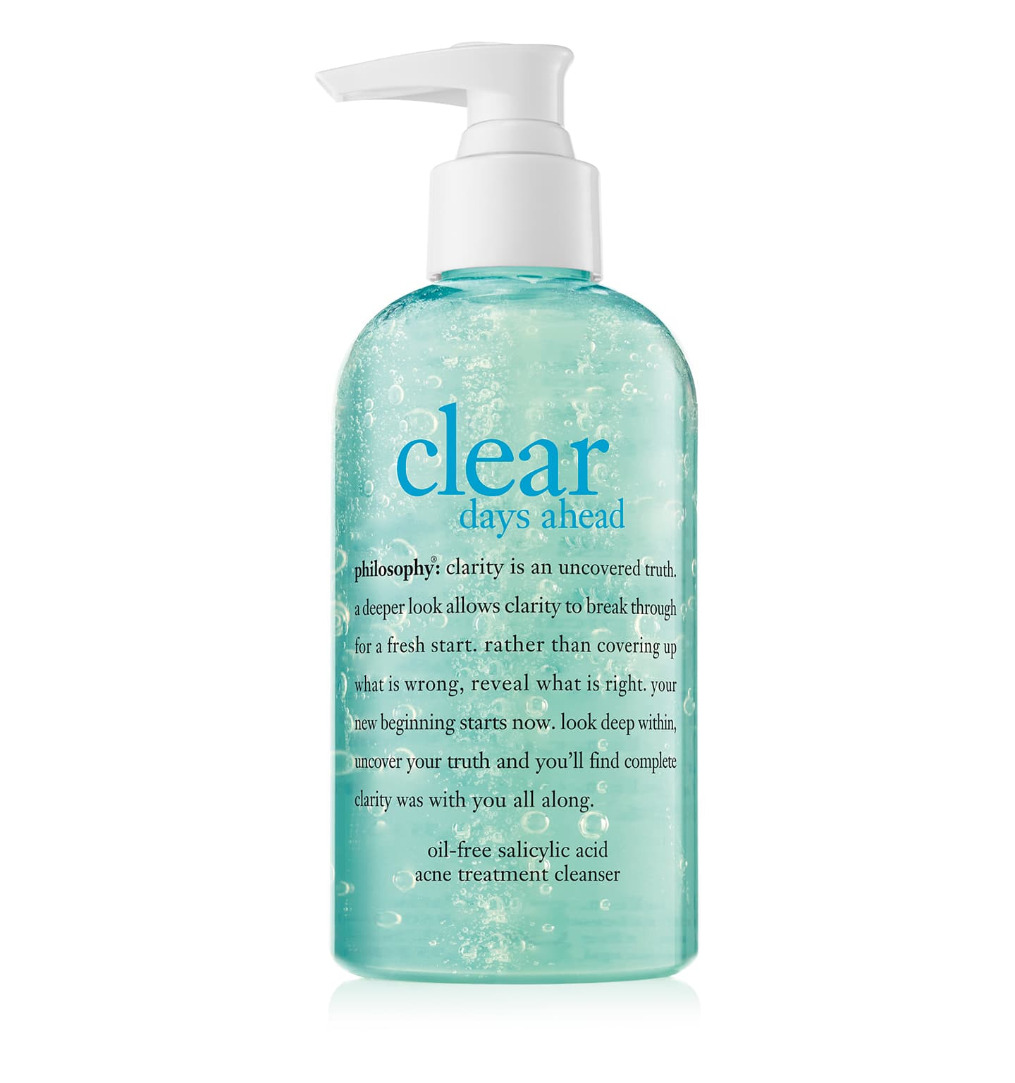 clear days ahead oil-free salicylic acid acne treatment cleanser