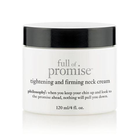 full of promise tightening and firming neck cream